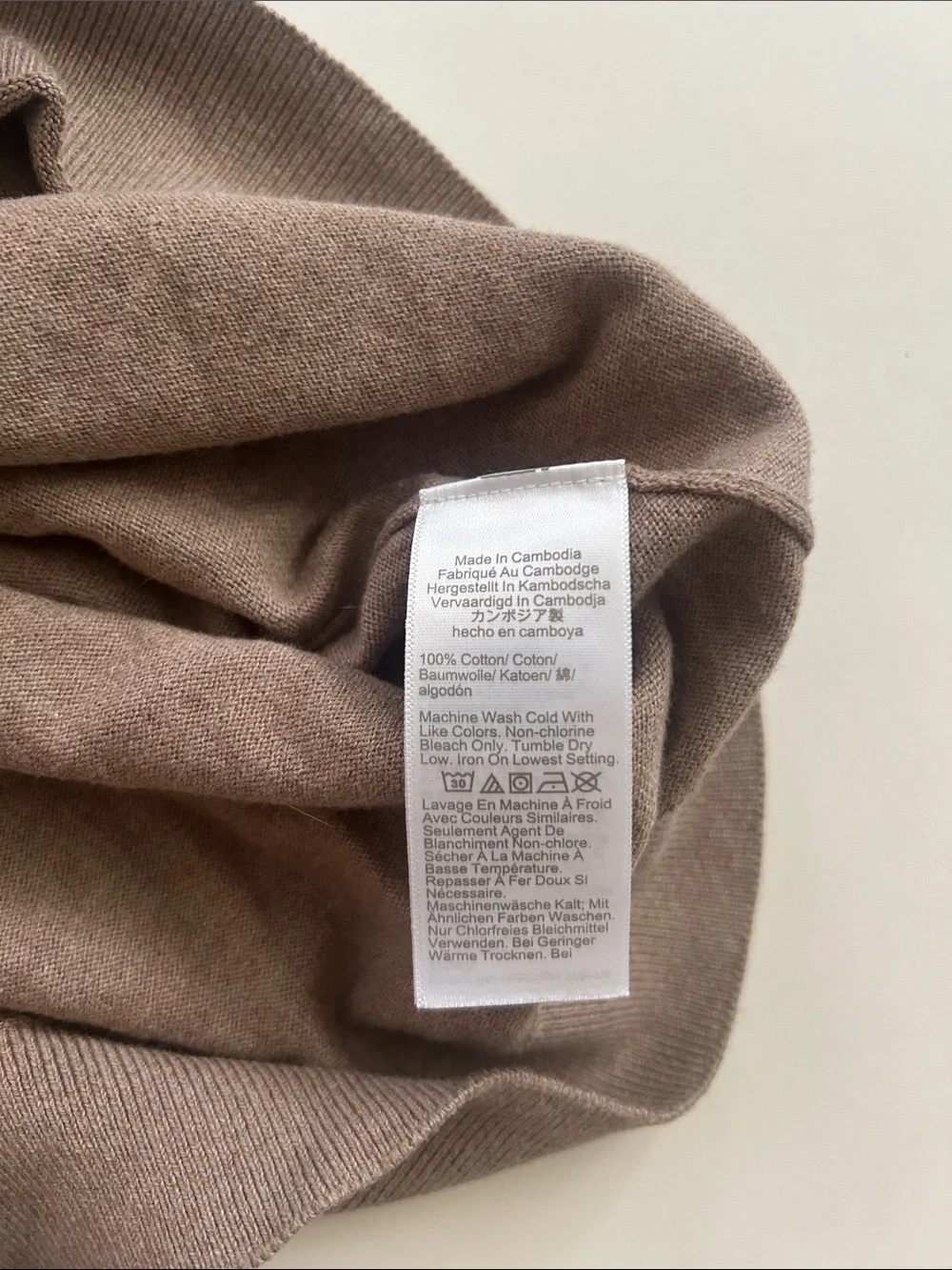 J. Crew Woman’s Brown Short-Sleeve Crewneck Sweater 100% cotton
